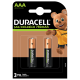 Duracell 750 Mah Şarjlı İnce Pil 2'li