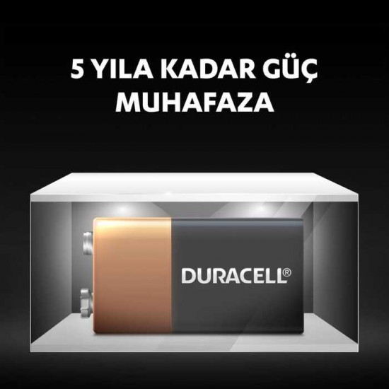 Duracell 9 Volt Pil 1'li