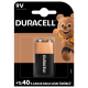 Duracell 9 Volt Pil 1'li