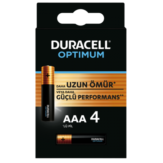 DURACELL OPTIMUM AAA İNCE PİL 4LÜ