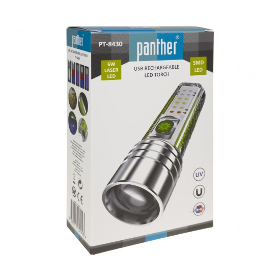 PANTHER PT-8430 USB ŞARJLI EL FENERİ