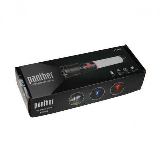 PANTHER PT-8810 USB ŞARJLI EL FENERİ